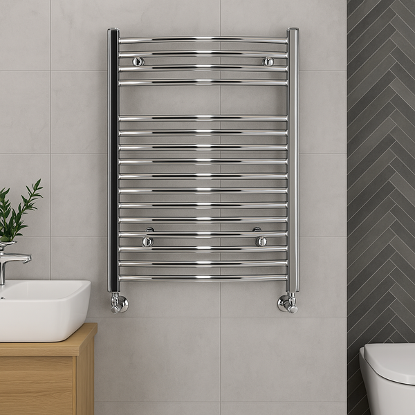 Дизайнерська рушикосушка Zehnder Aura BOW 1217х595 Хром Zehnder Aura BOW 1217х595 Хром фото