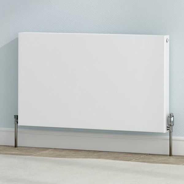 Радиатор гладкий стальной Henrad 33 тип 600x600 нижнее соединение гладкий Henrad 33 тип 600x600 нижнє підключення фото