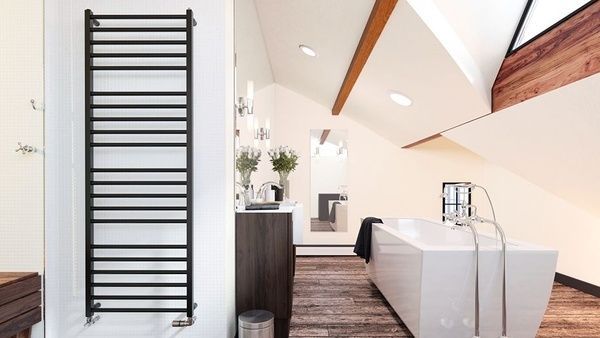 Полотенцесушитель Zehnder Stellar Spa 1508х500 черный Zehnder Stellar Spa 1508х500 чорний фото